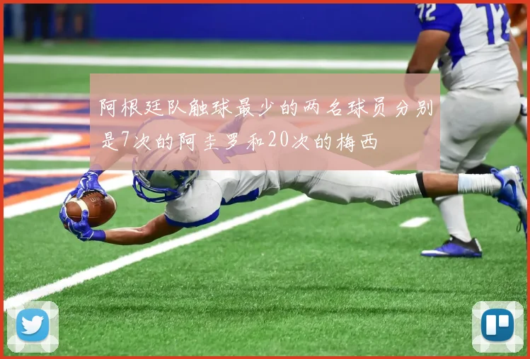 阿根廷队触球最少的两名球员分别是7次的阿圭罗和20次的梅西